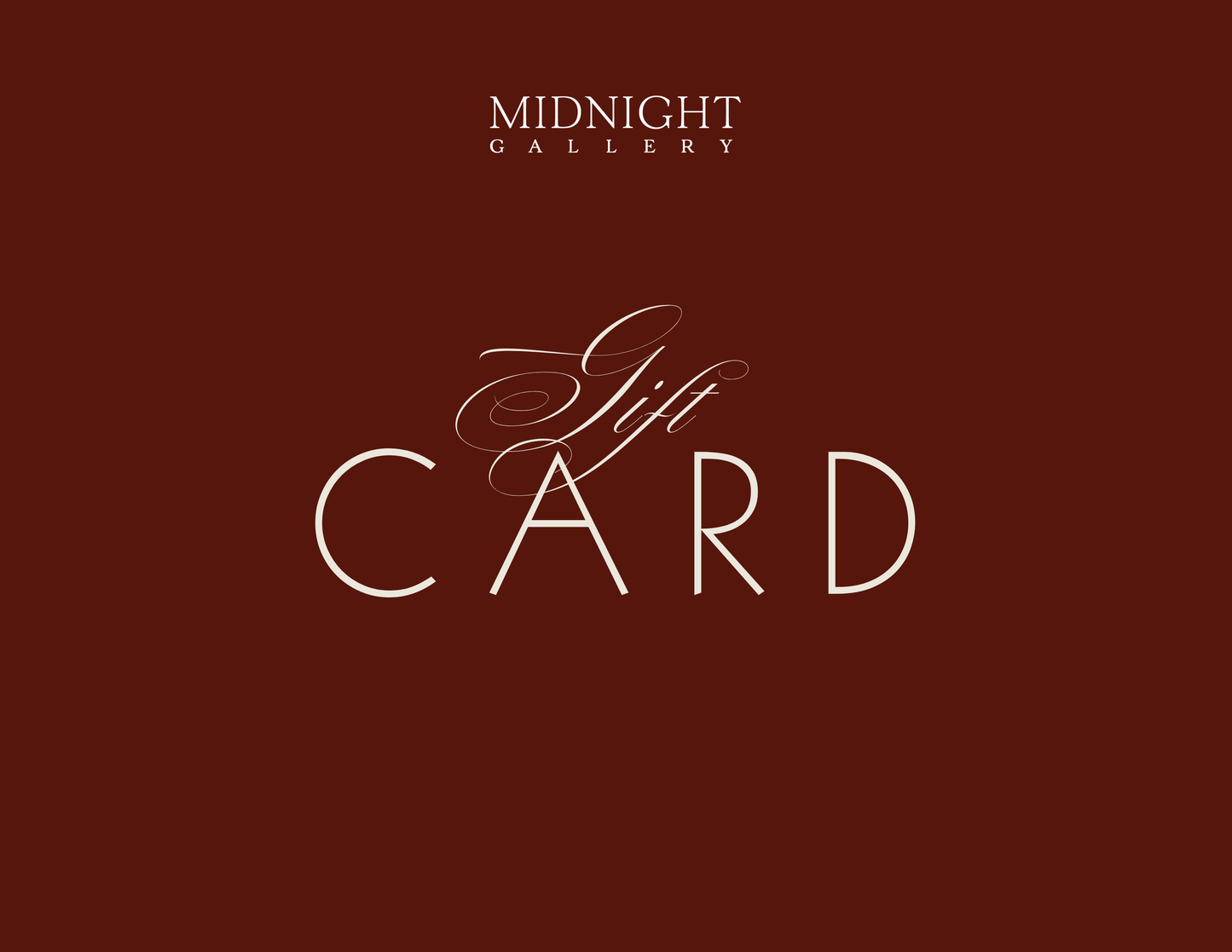Midnight Gallery gift card