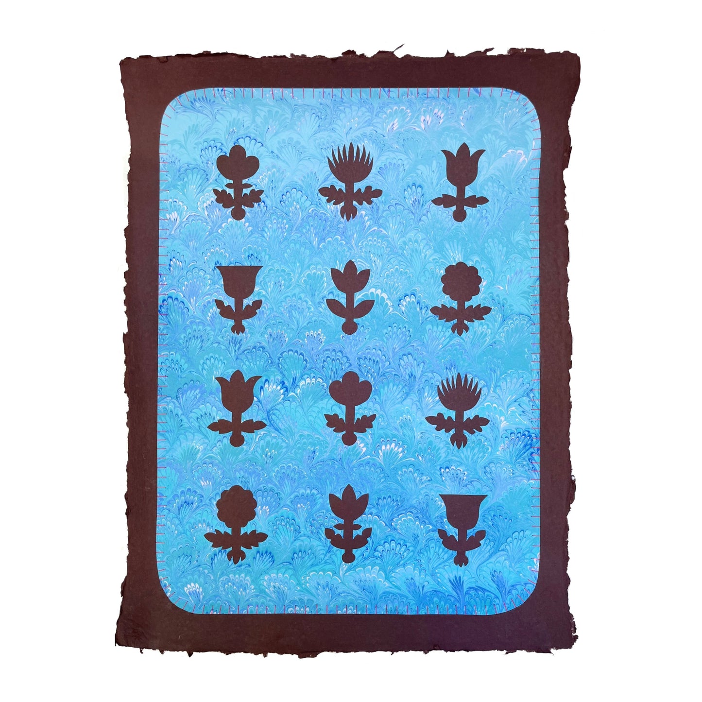 Florentine Flowers in Blue