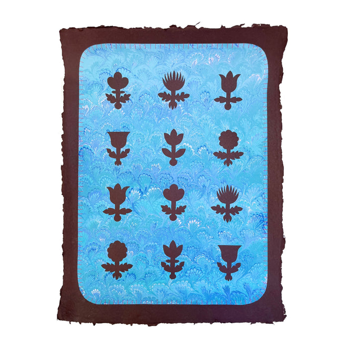 Florentine Flowers in Blue