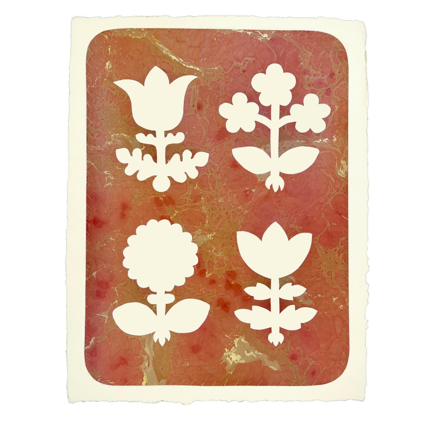 Florentine Flowers in Clay