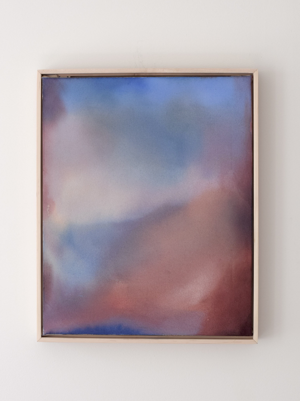 Law of Attraction by Dipa Halder — original acrylic on raw canvas, 16×20 in, framed. Midnight Gallery.