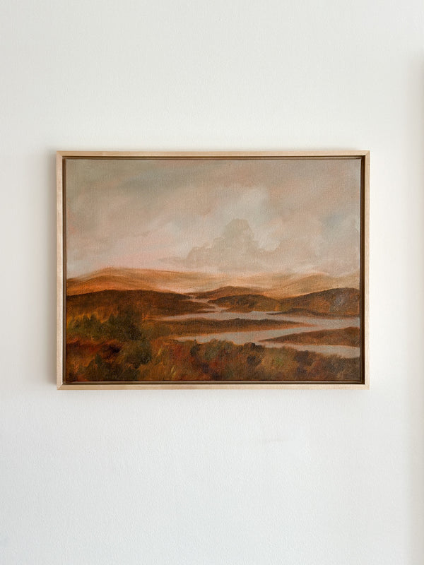 Perfectly Wild by Anee Shah — original oil on canvas, 16×12 in, framed. Midnight Gallery.