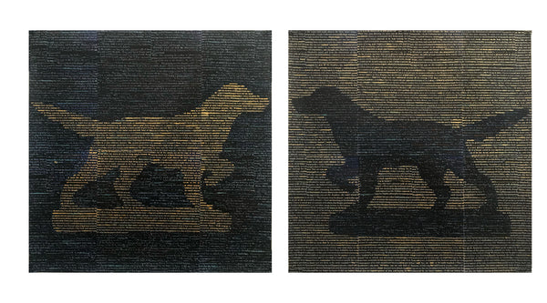Dog Bookends II A&B