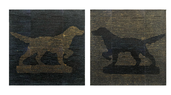 Dog Bookends II A&B