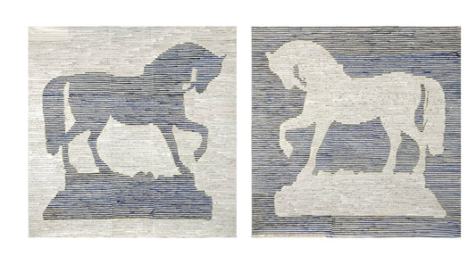 Horse Bookends I A&B