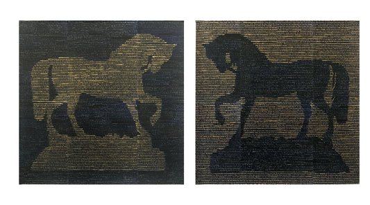 Horse Bookends II A&B