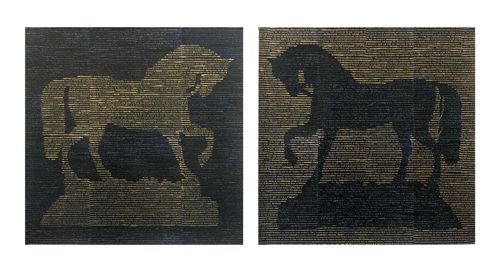 Horse Bookends II A&B