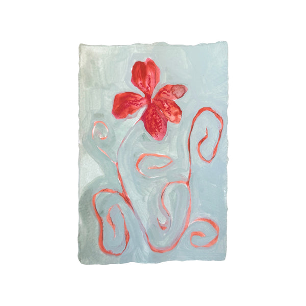 Root Scrap by Shelby Wimberly — original mixed media on heavyweight paper, 4.5×7 in. Midnight Gallery.