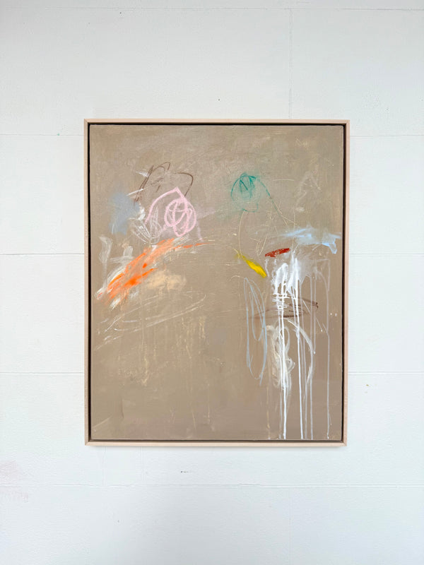 Slow Dance by Jake Snowden — original acrylic on canvas, 24×30 in, framed. Midnight Gallery.