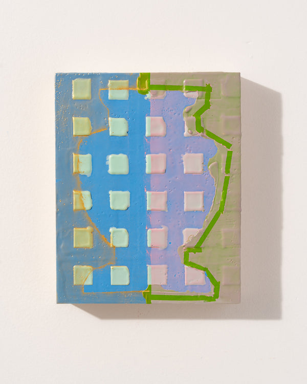 Trophy 17 by Liz Rundorff Smith — original mixed media encaustic on panel, 8×10 in. Midnight Gallery.