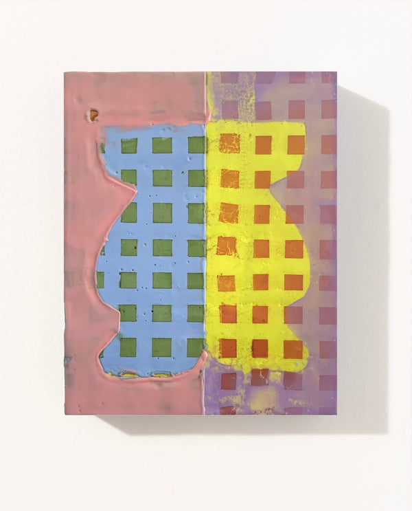 Trophy 23 by Liz Rundorff Smith — original mixed media encaustic on panel, 8×10 in. Midnight Gallery.