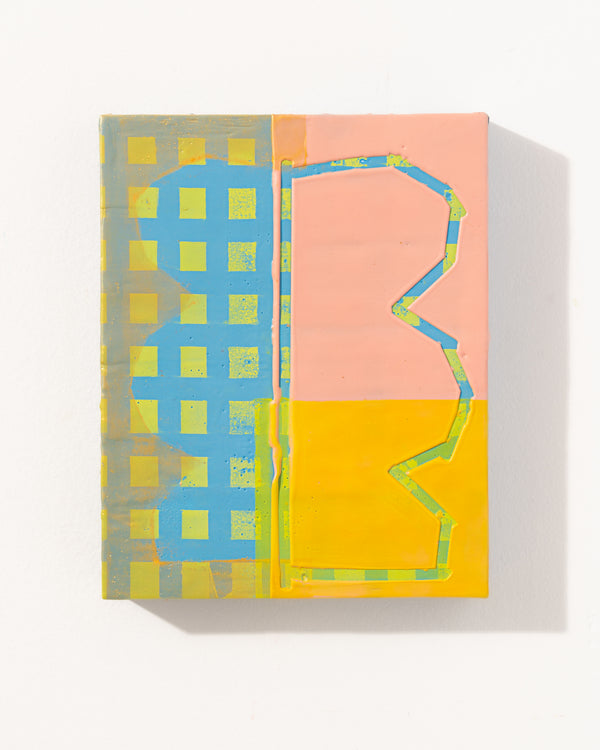 Trophy 24 by Liz Rundorff Smith — original mixed media encaustic on panel, 8×10 in. Midnight Gallery.