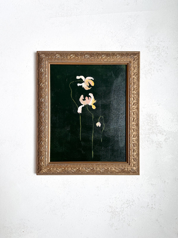Wild and Precious No.42 by Anee Shah — original oil on paper, 8×10 in, framed. Midnight Gallery.